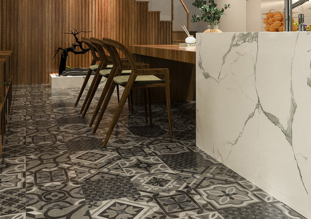 گراف طوسی روشن مات 30*30